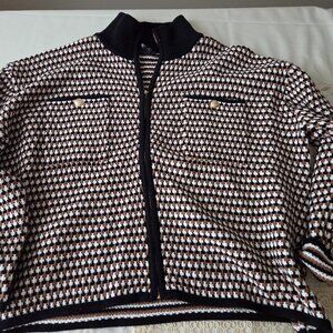 NWOT Jones Ny Brown Check Cardigan